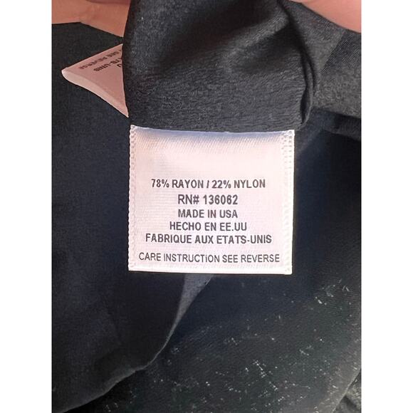 Lavender Brown Velvet & Crepe Paisley Sleeveless Mini Shift Dress Black XS NWT - Picture 9 of 10